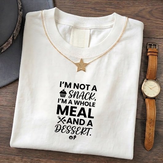 Grappig Snack Quote T-Shirt