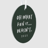 Grappig snarky groen een foto kerst ornament (voorkant)