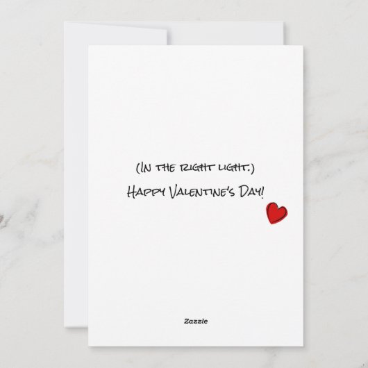 Grappig Snarky, JE BENT ZO KNAPPE Custom Valentijn Feestdagenkaart (Achterkant)