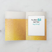 Grappig Snarky Male Cartoon Beer Fun Etnische Verj Kaart (Binnen)