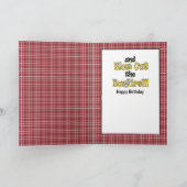 Grappig snarky ouderdom grap man Cartoon verjaarda Kaart (Binnen)