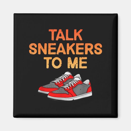 Grappig sneakerontwerp voor mannen vrouwen Scute S Magneet (Voorkant)