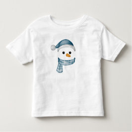 Grappig Sneeuwman Gezicht gelukkig Prettig kerstfe Kinder Shirts