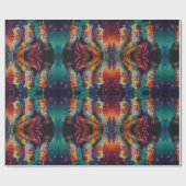 Grappig Sneeuwman Kerstkunstwerk Cadeaupapier (Vlak)