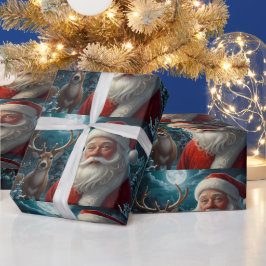 Grappig Sneeuwman Kerstkunstwerk Cadeaupapier