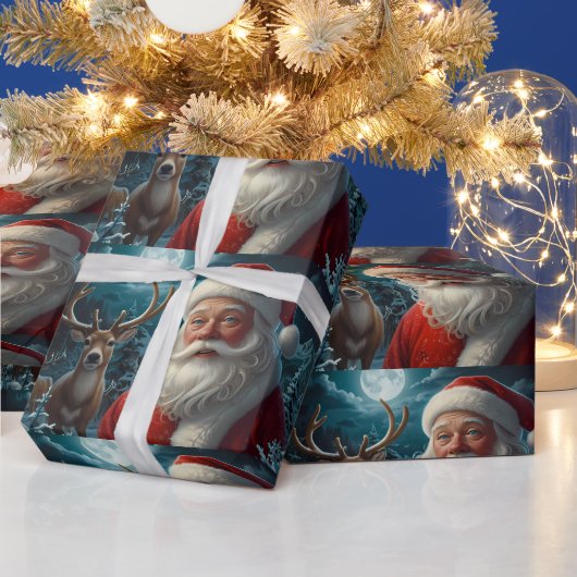 Grappig Sneeuwman Kerstkunstwerk Cadeaupapier (Feestdagen)