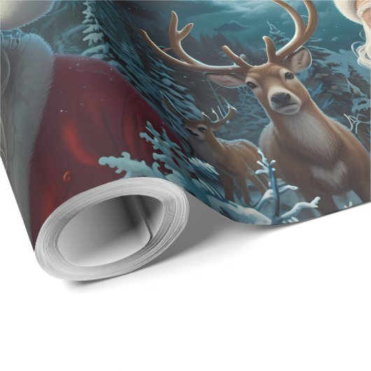 Grappig Sneeuwman Kerstkunstwerk Cadeaupapier (Rol Hoek)