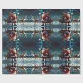 Grappig Sneeuwman Kerstkunstwerk Cadeaupapier (Vlak)