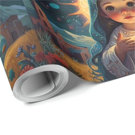 Grappig Sneeuwman Kerstkunstwerk Cadeaupapier (Rol Hoek)