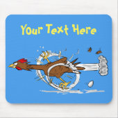 Grappig snel vliegend cartoon muispad muismat (Voorkant)