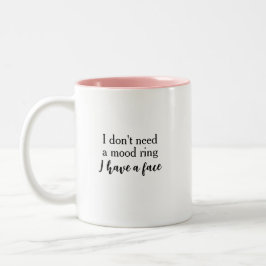 Grappig Snerend Hoef Geen Stemming Ring Te Hebben Tweekleurige Koffiemok