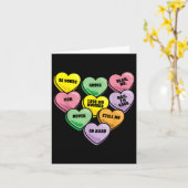 Grappig Snoep Hart Anti Valentijnsdag Sarcastisch  Kaart (Gele Bloem)