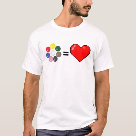 Grappig Snooker Design T-shirt (Voorkant)