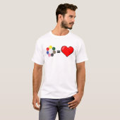 Grappig Snooker Design T-shirt (Voorkant volledig)