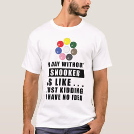Grappig Snooker Design T-shirt