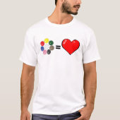 Grappig snookerontwerp t-shirt (Voorkant)