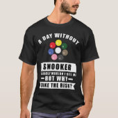 Grappig snookerontwerp t-shirt (Voorkant)