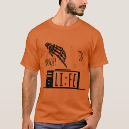 Grappig Snooze Leven Wekker T-Shirt