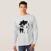 Grappig snor Man T-shirt (Voorkant volledig)