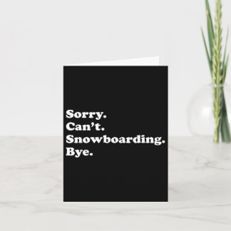 Grappig snowboarden cadeau voor mannen, vrouwen, j kaart
