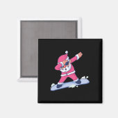 Grappig Snowboarden Gift Kerstmis Snowboard Apress Magneet (Voorkant / Achterkant)