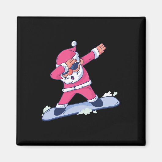 Grappig Snowboarden Gift Kerstmis Snowboard Apress Magneet (Voorkant)