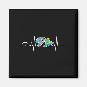 Grappig Snowboarden Grafisch Snowboarder Ontwerp Magneet