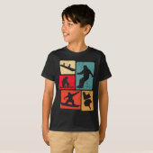 Grappig Snowboarden liefhebber Snowboarder Winters T-shirt (Voorkant volledig)