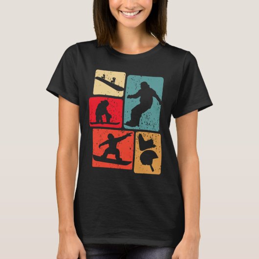 Grappig Snowboarden liefhebber Snowboarder Winters T-shirt (Voorkant)