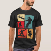 Grappig Snowboarden liefhebber Snowboarder Winters T-shirt (Voorkant)