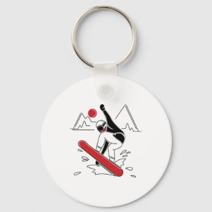 Grappig Snowboarden Shirt - Sneeuwboarder Lovers G Sleutelhanger