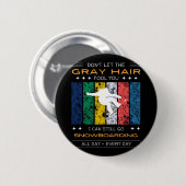 Grappig Snowboarden Slogan Design - Perfect voor s Ronde Button 5,7 Cm (Voorkant /achterkant)
