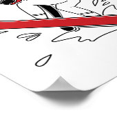 Grappig Snowboarden - Snow Boarder Lovers Gift Poster (Hoek)