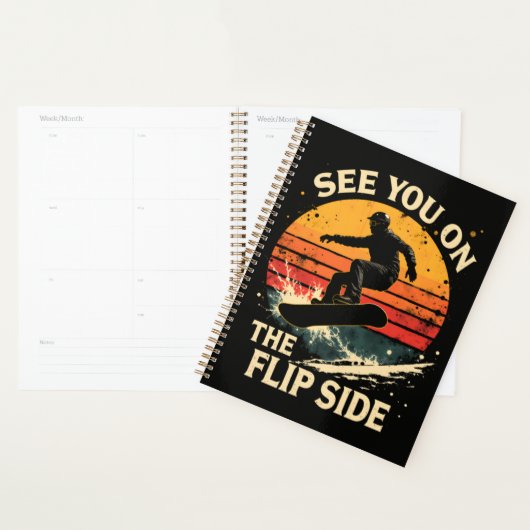 Grappig Snowboarden - Zie Je Aan De Andere Kant  Planner (Display)