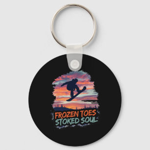 Grappig Snowboarder Snowboarder Life Wintersport Sleutelhanger
