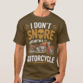 Grappig Snurken Biker Motorfiets Kleding T-shirt (Voorkant)