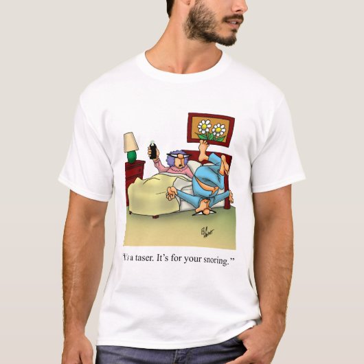 Grappig snurken Humor T-shirt (Voorkant)