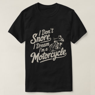 Grappig Snurkende Biker Motorfiets Kleding T-shirt