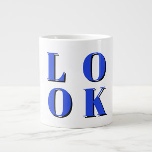 Grappig sociaal schattig cool design grote koffiekop