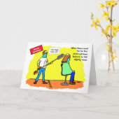 Grappig Social Distancing Haircut Verjaardag Kaart (Gele Bloem)