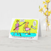 Grappig Social Distancing Vrouw Haircut Verjaardag Kaart (Gele Bloem)