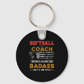 Grappig Softbal Coach Gift voor mannen, Bad Softba Sleutelhanger (Voorkant)