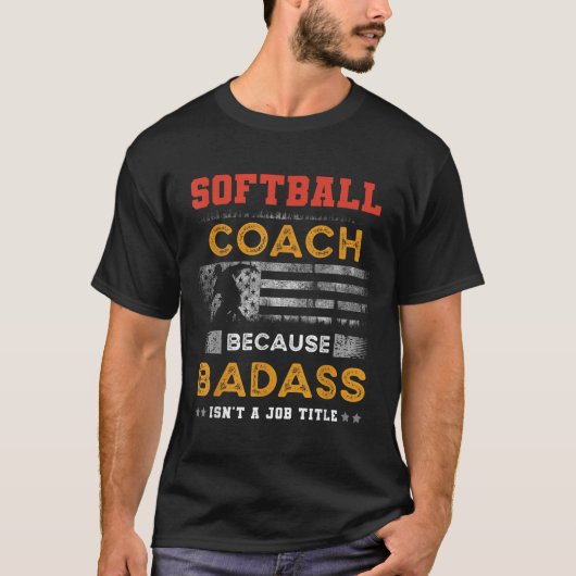 Grappig Softbal Coach Gift voor mannen, Bad Softba T-shirt (Voorkant)