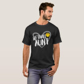 Grappig softbal tante hart t-shirt (Voorkant volledig)