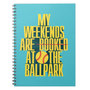 Grappig Softbal Weekend Bij De Ballpark Sporten Notitieboek