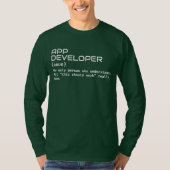 Grappig Software Developer Definition Shirt (Voorkant)