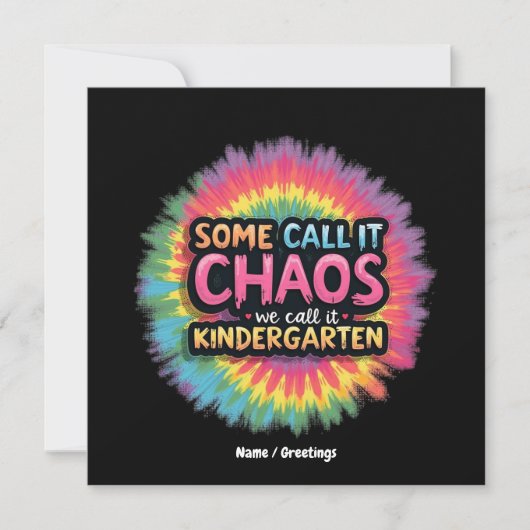 Grappig: "Sommigen noemen het chaos, wij noemen he Kaart (Voorkant)