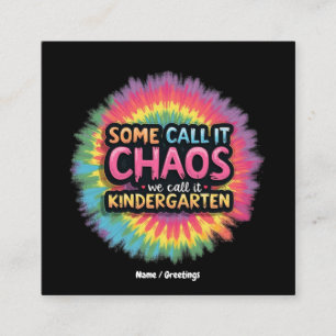 Grappig: "Sommigen noemen het chaos, wij noemen he Vierkante Visitekaartje