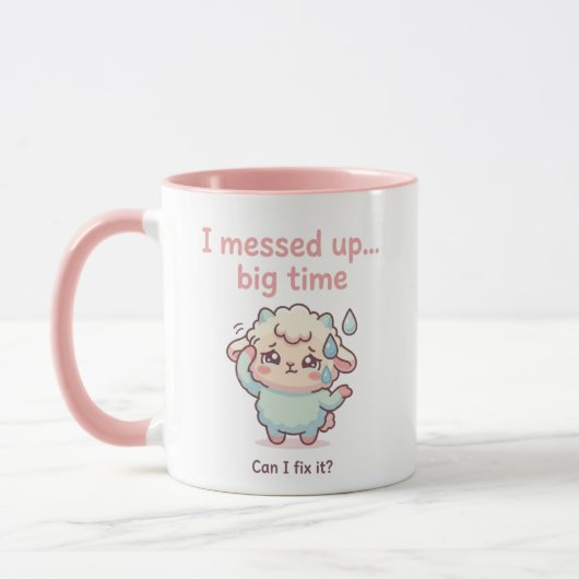 Grappig Sorry Cadeau – Ik Heb Het Echt Verpest Mok (Links)