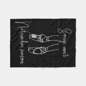 Grappig Sorry Can't Notenkraker Season Ballet Girl Fleece Deken (Voorkant (Horizontaal))